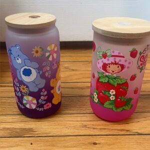 Care bear and strawberry shortcake cups